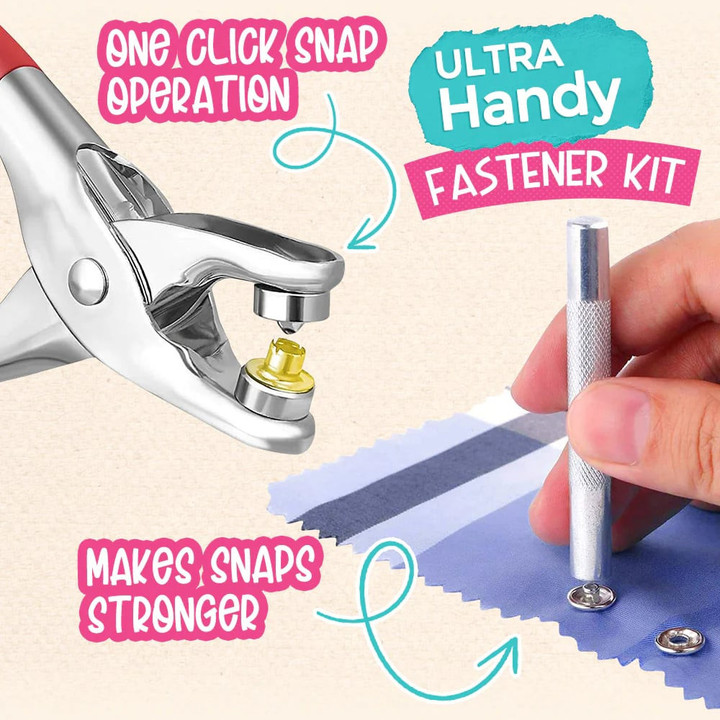 Metal Snap Buttons with Fastener Pliers Tool Kit