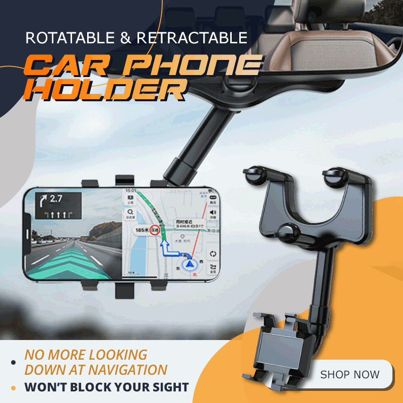 🎁Rotatable And Retractable Car Phone Holder