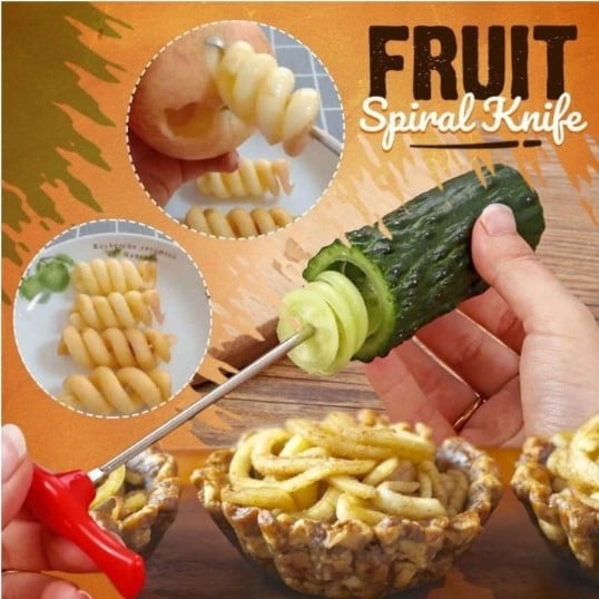 2PCS Fruit Spiral Knife