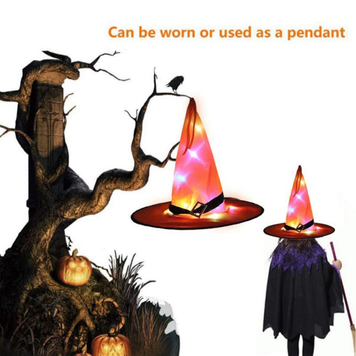 🎃Glowing Witch Hat Hanging/Wearable