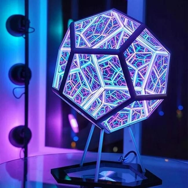 ⚡Infinite Dodecahedron Color Art Light