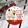 Funny Couple Ornament Putting It All Behind Us 2021 Christmas Ornament