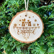 Our First Christmas Engaged Ornament - Custom Engraved Ornament For Couples
