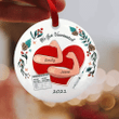 We Got Vaccinated Couple Christmas Tree Ornament Personalized 2021