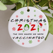 021 Christmas Keepsake Corona Vaccine Ornament Gift For Friends
