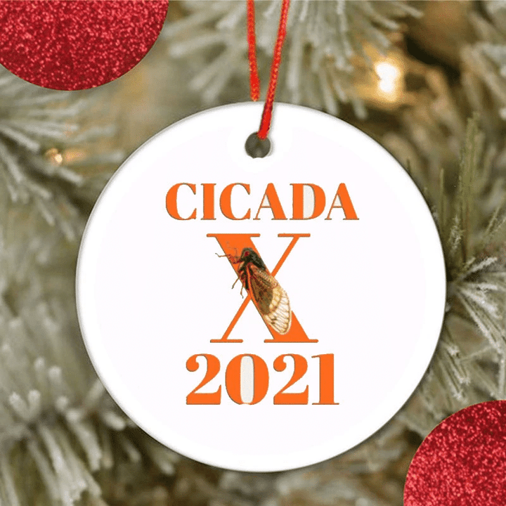 Cicada Holiday Commemorative Ornament Cicada Brood x 2021 Ornament