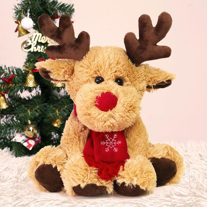 Cute Christmas Reindeer Plush Doll Ornaments