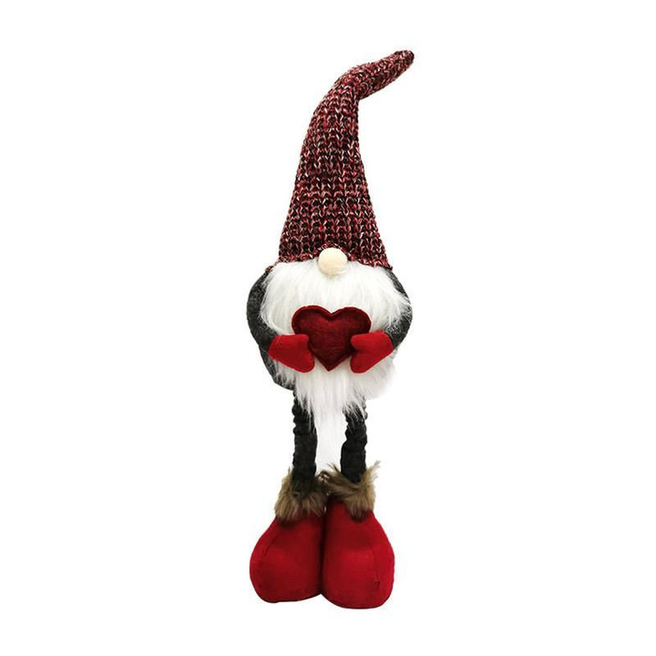 Christmas Stretchable Leg Snata Gnome Doll Ornaments