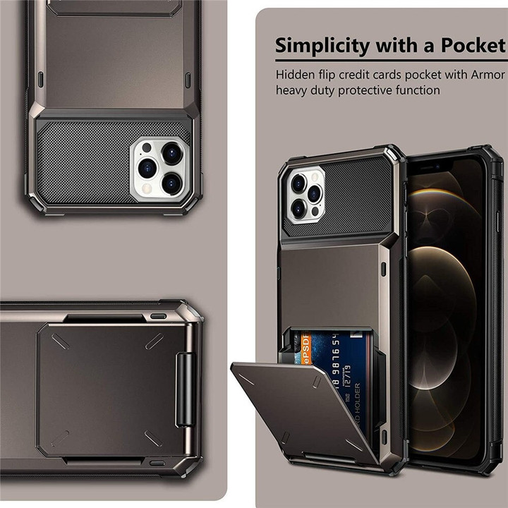 SMART WALLET CASE WITH RUBBER SHOCKPROOF CUSHION 🔥HOT DEAL - 50% OFF🔥