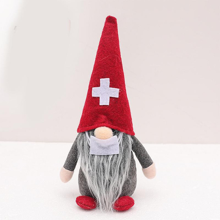 Snata Gnome Plush Doll Christmas Ornament