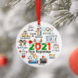 Christmas Ornament 2021 Pandemic Commemorative Year In Review