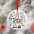 Christmas Ornament 2021 Pandemic Commemorative Year In Review