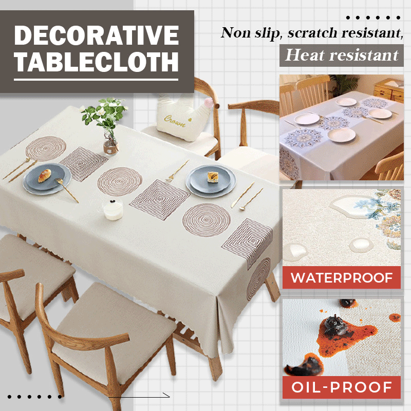 Waterproof And Oil-Proof Decorative Tablecloth 🔥 HOT DEAL - 50% OFF 🔥