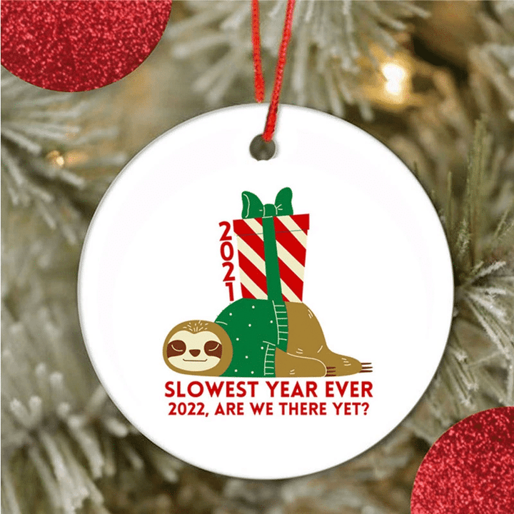 Sloth Christmas Ornaments - 2021 Ornament