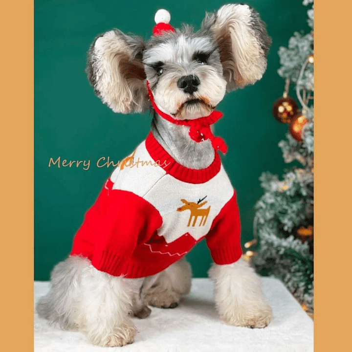 Christmas Dog Cat Clothes Winter Warm Pet Dog Sweater For Small Medium Dogs