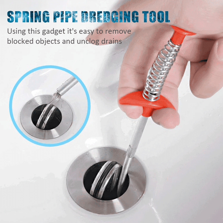 🔥NEW YEAR SALE🔥 Spring Pipe Dredging Tool
