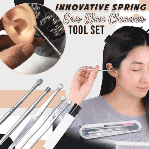🔥NEW YEAR SALE🔥Innovative Spring EarWax Cleaner Tool Set (6 Pcs/Set)
