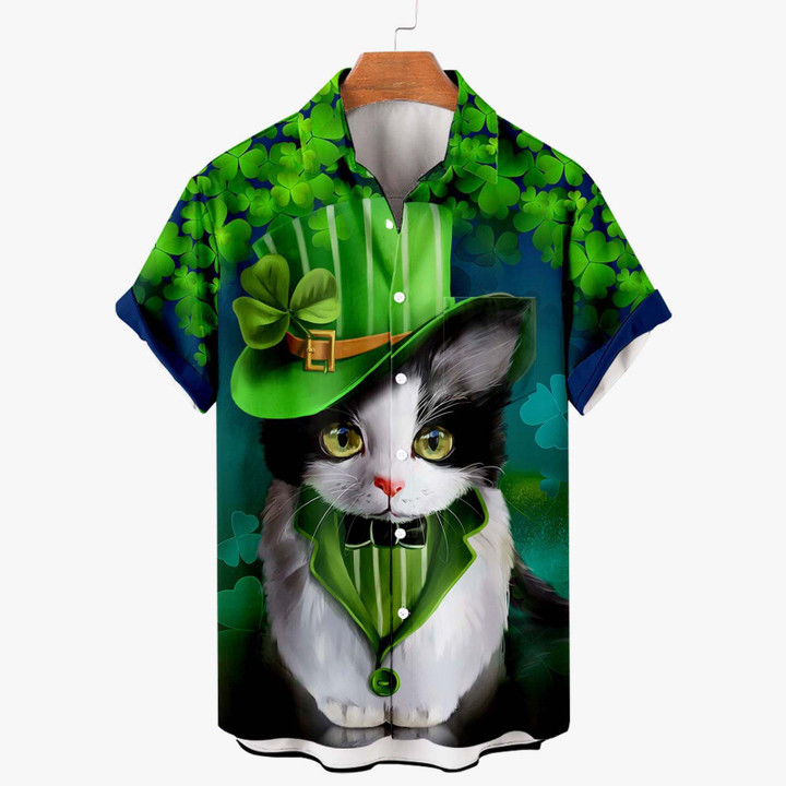 Men's Creative Design St. Patrick's Day Series Hawaiian Shirt With Pockets🔥SALE 50% OFF🔥