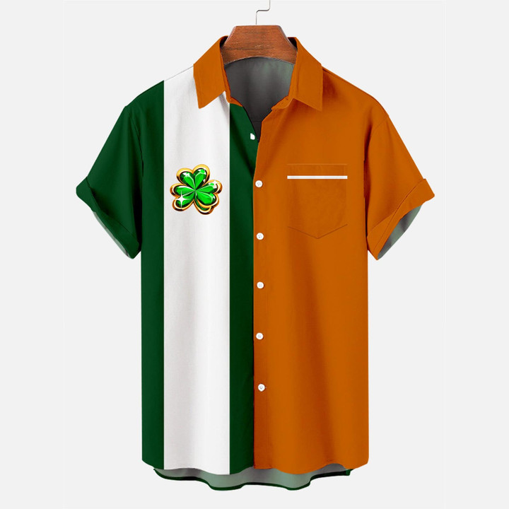 Men's St. Patrick's Day Short Sleeve Shirt with Pockets 🔥HOT DEAL - 50% OFF🔥