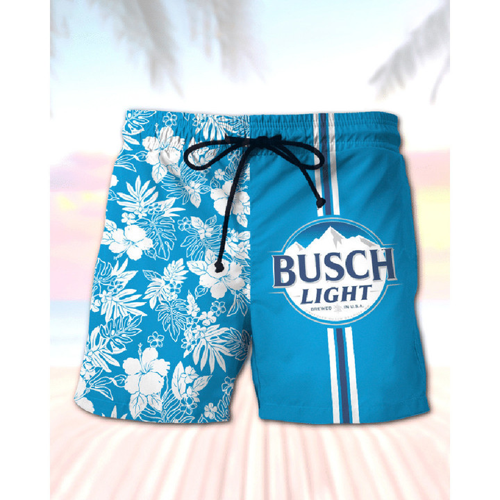Busch Light - Men's Casual Print Vacation Shorts