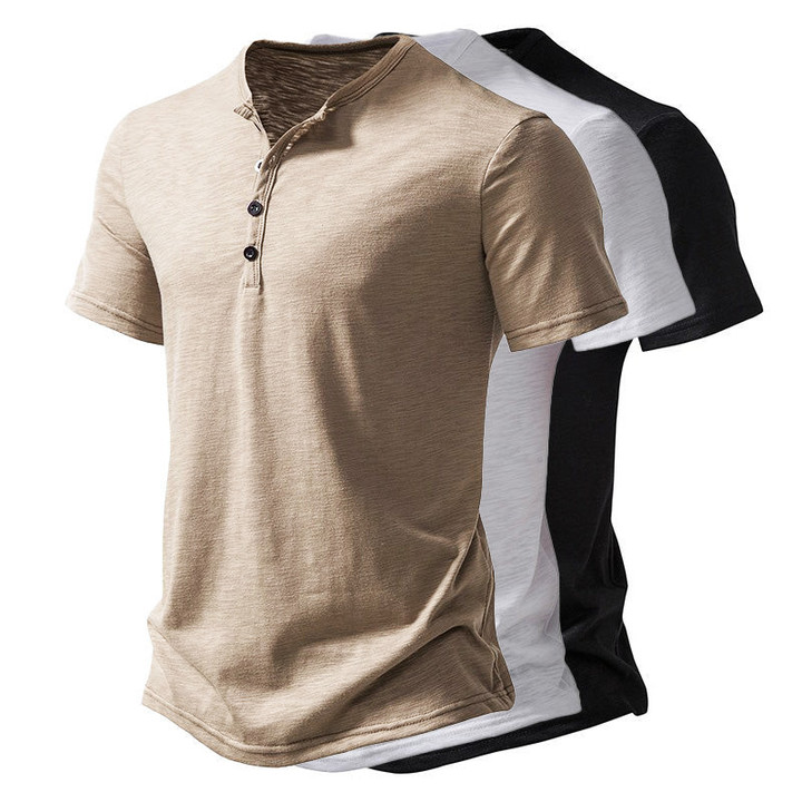 Classic Collar And Short Sleeves Shirt
