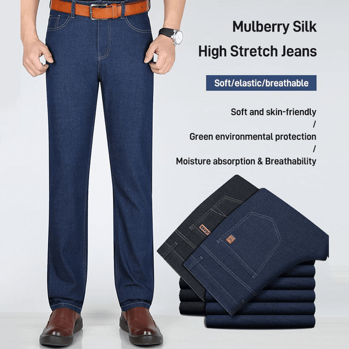 Mulberry High Elastic Jeans