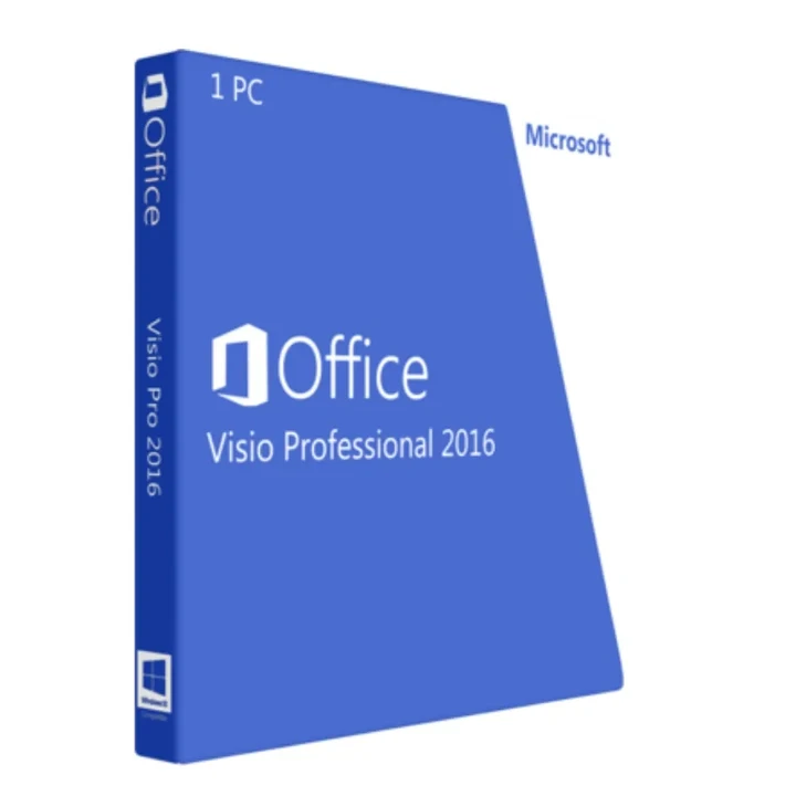 Microsoft Visio 2016 Professional Plus Digital License and Download