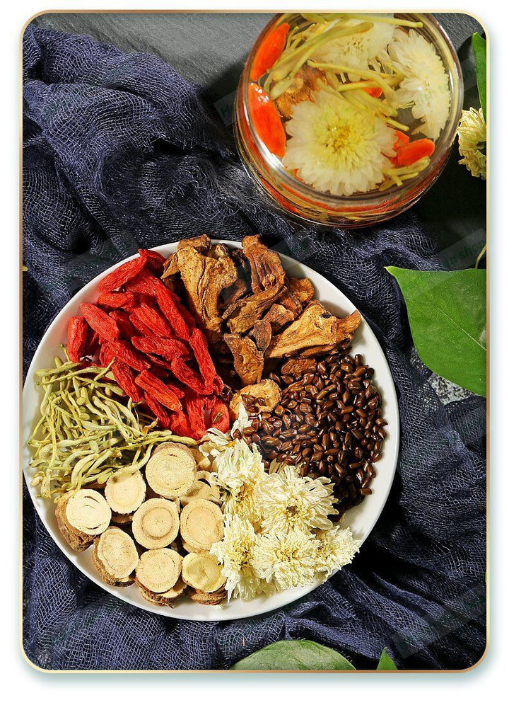 Liver tea formula Guten Morgen Tea Chrysanthemum, medlar, cassia seed tea, clearing liver, improving eyesight, protecting eyes, staying up late, clearing fire, keeping health, tea, men, going to liver fire, exuberant, expelling liver poison.