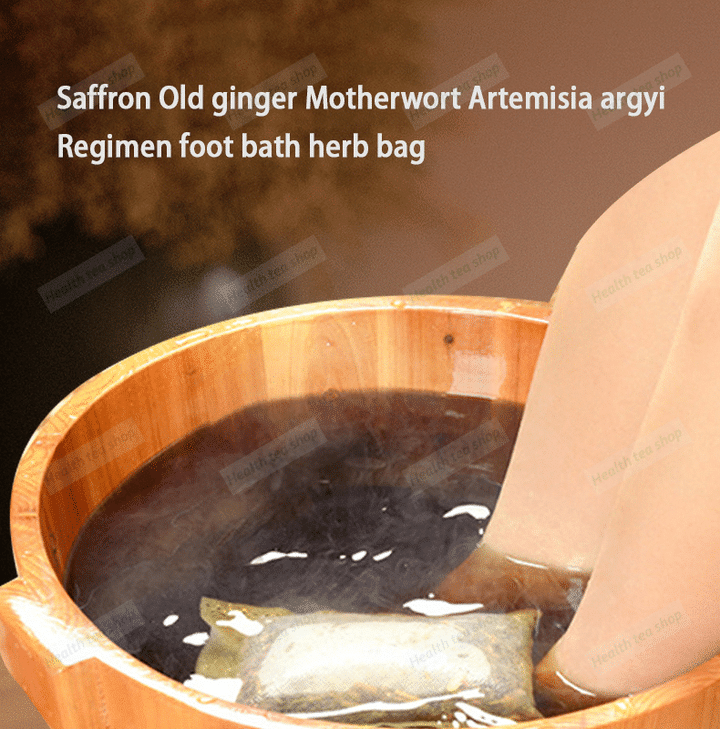 Health Regimen Foot Bath Herbal Bag Makes You Feel Relaxed Fast Weight Loss Saffron Old ginger Motherwort Artemisia Argyi Regimen Foot Bath Herb Bags