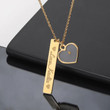 Heart shape Mustard Seed Pendant Personalized Necklace