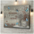 My Mind Butterfly Canvas and Poster 140