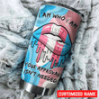 LGBT Transgender I Am Who I Am Personalized Name Stainless Steel Tumbler 124