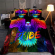 LGBT Pride Eagle Personalized Name Bedding Set 79