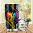 LGBT Dragon Colorful Personalized Name Stainless Steel Tumbler 129