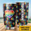 LGBT Happy Pride Day Personalized Name Stainless Steel Tumbler 133