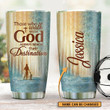 Jesus - Those Who Walk With God Personalized Name Stainless Steel Tumbler 141