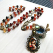 Virgin Mary Catholic Rosary Necklace