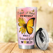 Hippie What A Wonderful World Stainless Steel Tumbler 194