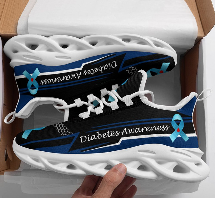 Diabetes Awareness Yezy Running Sneakers 186