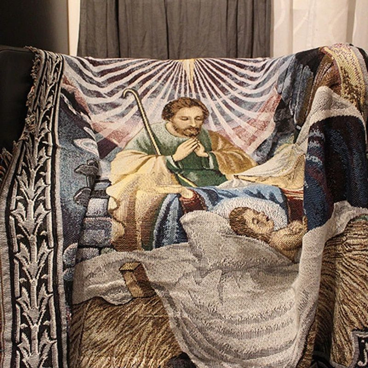 Jesus Holy Family Tapestry