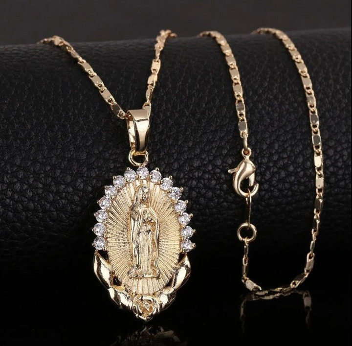 Holy Virgin Mary Pendant Necklace