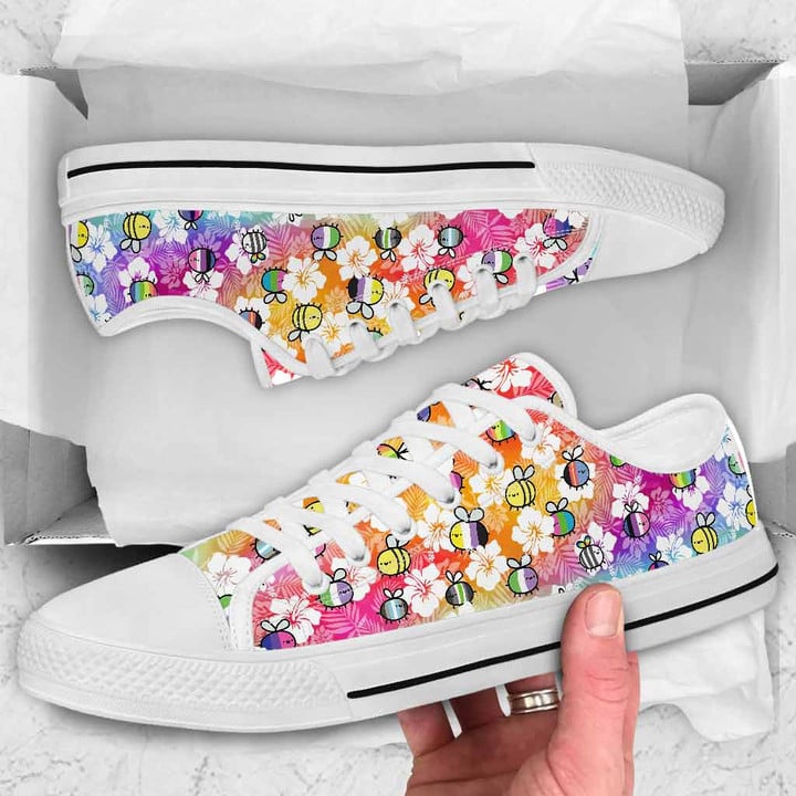 LGBT Bee Yourself Low Top Shoes 65