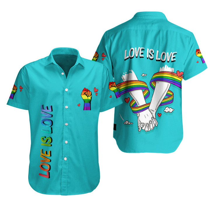 LGBT Love is Love 3D All Over Printed Button Shirt 098