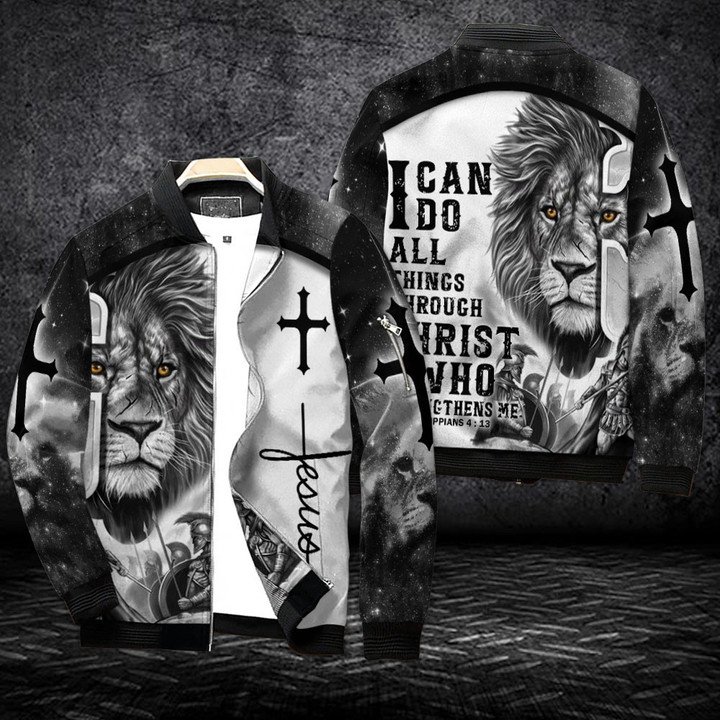Jesus - I Can Do All Things Through Christ Bomber Jacket 172