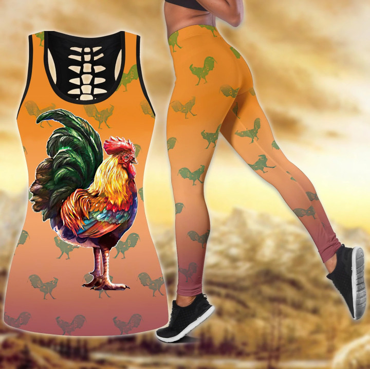 Rooster Combo Leggings And Tank 168