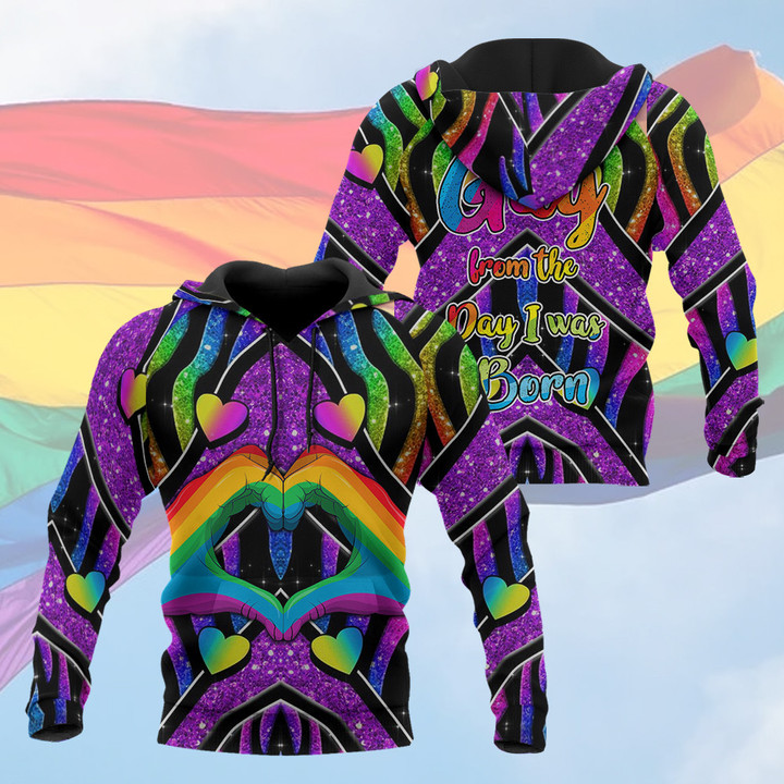 LGBT Gay From The Day I Was Born 3D All Over Printed Shirts 879