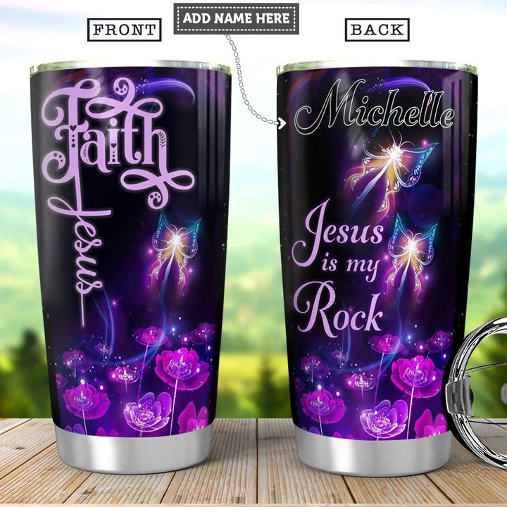 Jesus Faith Personalized Name Stainless Steel Tumbler 144