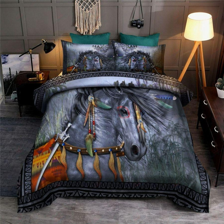 Native Horse 3D All Over Printed Bedding Set 97