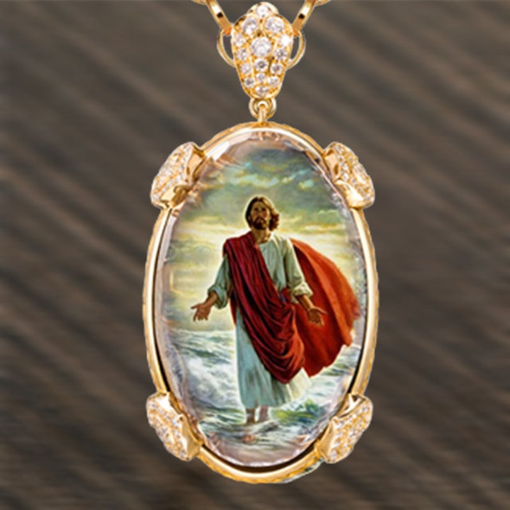 Jesus Circle Necklace