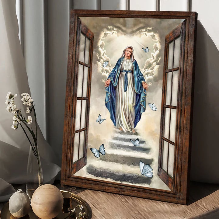 Virgin Mary - The way to heaven Canvas and Poster 281